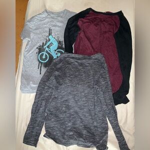 Child Size 8 Cat and Jack Tee and Long Sleeve